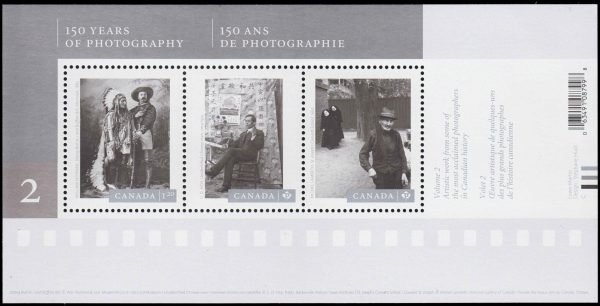 Canada Stamp #2756 - Canadian Photography (2014) $2.90 Souvenir Sheet of 3 stamps