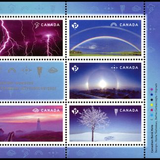 Canada Stamp #2838 - Weather Wonders (2015) $4.25 Souvenir sheet of 5 stamps