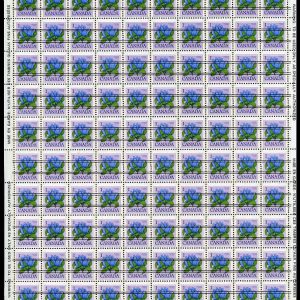 Canada Stamp SHEET#705xx - Bottle Gentian (1977) 1¢ Precancelled, NF/NF