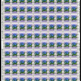 Canada Stamp SHEET#705xx - Bottle Gentian (1977) 1¢ Precancelled, NF/NF