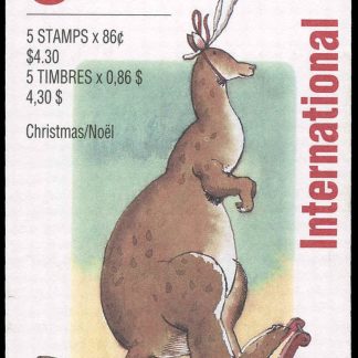 Canada Stamp Booklet - #BK165 Father Christmas from Australia (1993) 5 x 86¢ Booklet of 5 stamps (#1501a in cover)