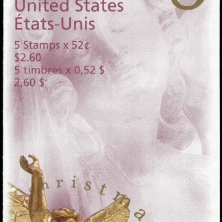 Canada Stamp #1765c - Adoring Angel (1998) 5 x 52¢ Booklet pane of 5 stamps (#1765b) (BK212)