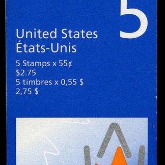Canada Stamp Booklet - #BK216 Maple Leaf (1998) 5 x 55¢ Booklet of 5 stamps (#1684a in cover)