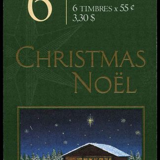 Canada Stamp #1874a - Christmas Creche, by Michel Guilemette (2000) 6 x 55¢ Booklet pane of 6 stamps (#1874as) (BK234)