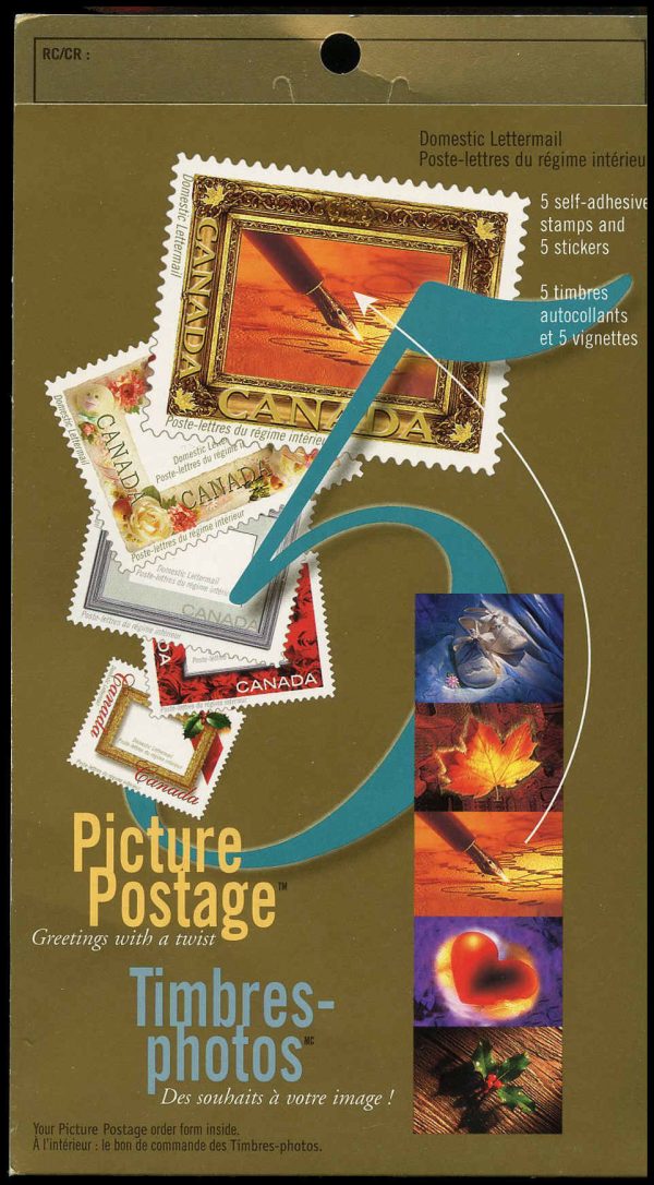 Canada Stamp Booklet - #BK246 Picture Postage (2001) 5 x 47¢ Booklet of 5 stamps (#1918 in cover)