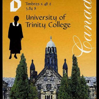 Canada Stamp #1943a - University of Trinity College (2002) 8 x 48¢ Booklet pane of 8 stamps (#1943) (BK256)