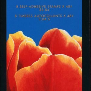 Canada Stamp BOOKLET#BK257 - Tulips (2002) 8 x 48¢ ,2X Booklet pane of 4 stamps (#1946a-d) (BK257)