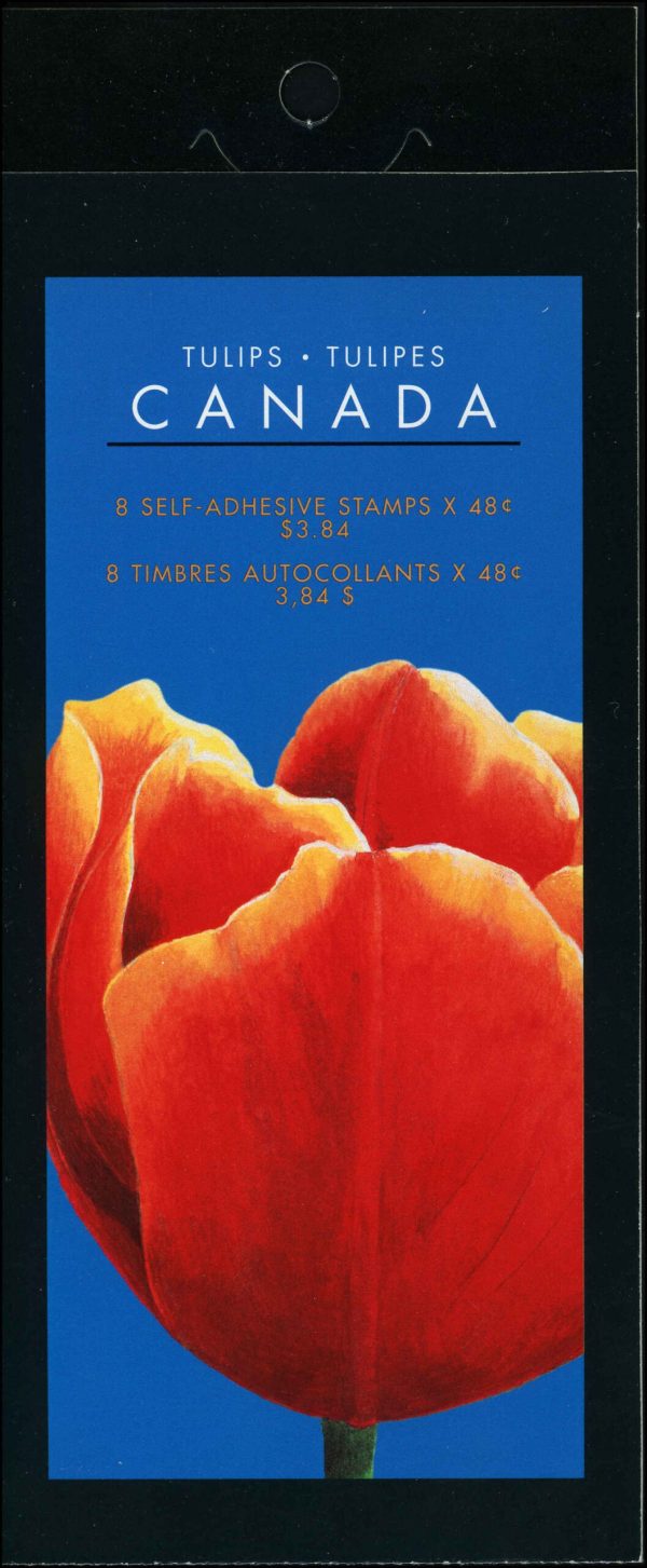 Canada Stamp BOOKLET#BK257 - Tulips (2002) 8 x 48¢ ,2X Booklet pane of 4 stamps (#1946a-d) (BK257)