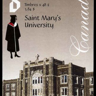 Canada Stamp #1944a - St. Mary's University (2002) 8 x 48¢ Booklet pane of 8 stamps (#1944) (BK258)