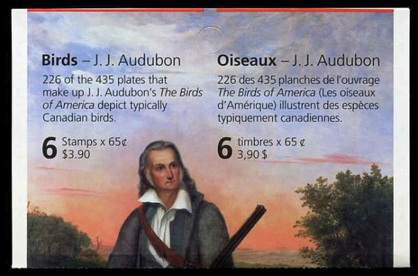 Canada Stamp #1983a - Gyrfalcon (2003) 6 x 65¢ Booklet pane of 6 stamps (#1983) (BK267)