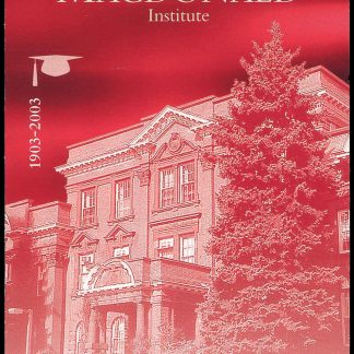 Canada Stamp #1976a - Macdonald Institute (2003) 8 x 48¢ Booklet pane of 8 stamps (#1976) (BK272)