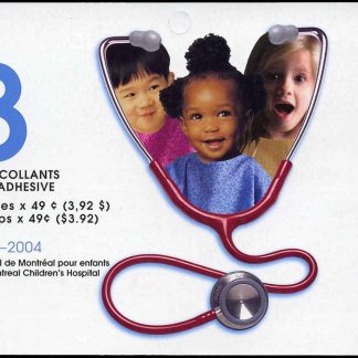 Canada Stamp Booklet - #BK290 Teddy bears (2004) 8 x 49¢ Booklet of 8 stamps (2 x #2035a in cover)