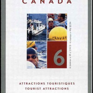 Canada Stamp Booklet - #BK294 Traversée Internationale du Lac St-Jean (2004) 6 x 49¢ Booklet of 6 stamps (#2022a in cover)