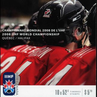 Canada Stamp Booklet - #BK373 Hockey players (2008) 10 x 52¢ Booklet of 10 stamps (#2265ai in cover)