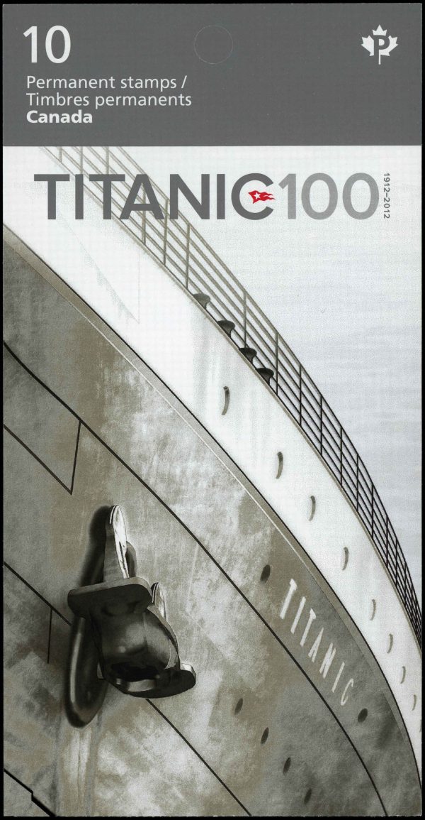 Canada Stamp Booklet - #BK485 Titanic (2012) 10 x P (61¢) Booklet of 10 stamps (#2537a in cover)