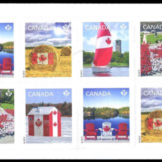 Canada Stamp Booklet - #BK521 Canadian Pride (2013) 10 x P (63¢) Booklet of 10 stamps (#2616b in cover)