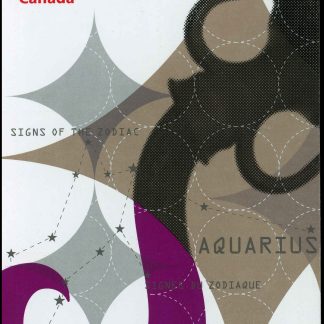 Canada Stamp Booklet - #BK529 Aquarius: The Water-Bearer (2013) 10 x P (63¢) Booklet of 10 stamps (#2459a in cover)