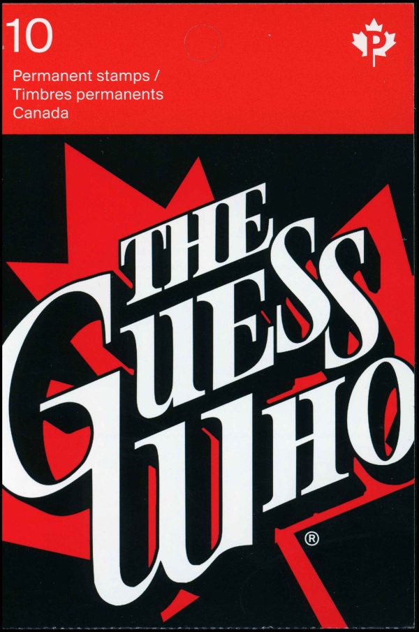 Canada Stamp Booklet - #BK546 The Guess Who (2013) 10 x P (63¢) Booklet of 10 stamps (#2659a in cover)