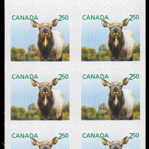 Canada Stamp Booklet - #BK577 Wapiti (2014) 6 x $2.50 Booklet of 6 stamps (#2717a in cover)