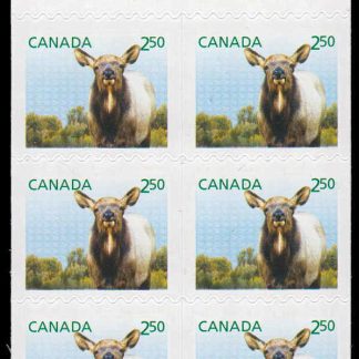 Canada Stamp Booklet - #BK577 Wapiti (2014) 6 x $2.50 Booklet of 6 stamps (#2717a in cover)