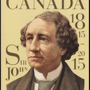 Canada Stamp Booklet - #BK611 Sir John A. Macdonald (2015) 10 x P (85¢) Booklet of 10 stamps (#2804a in cover)