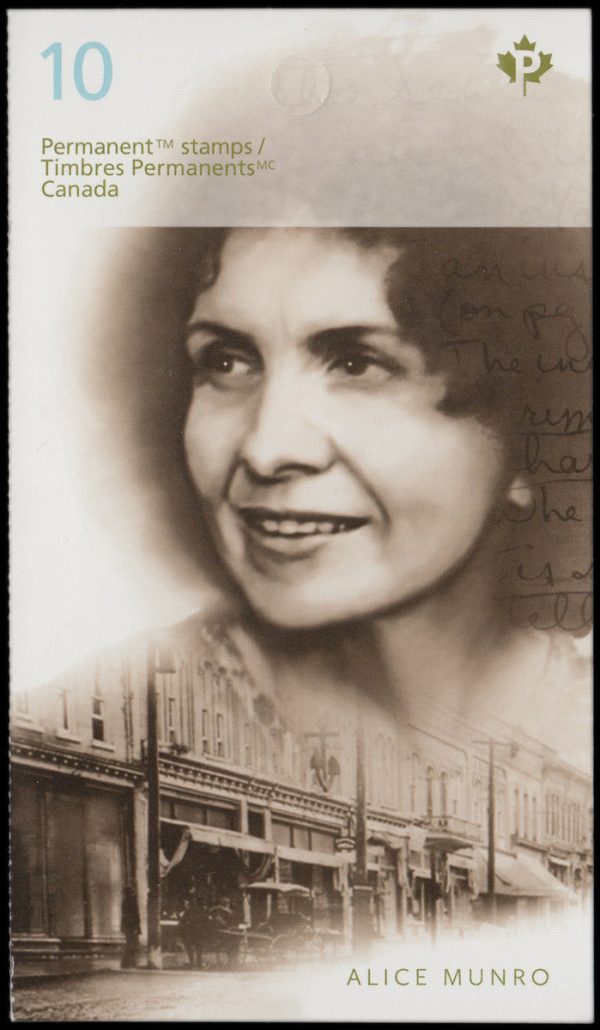 Canada Stamp Booklet - #BK625 Alice Munro (2015) 10 x P (85¢) Booklet of 10 stamps (#2850a in cover)
