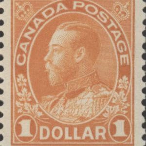 Canada Stamp #122 - King George V (1925) $1 Dry printing