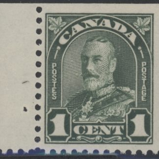 Canada Stamp #163cs - King George V (1931) 1¢ Single with straight edge, from 163c, Die I