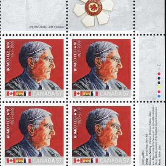 Canada STAMP PB#2370 - LeBlanc's official portrait (2010) 57¢
