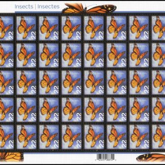 Canada Stamp SHEET#2708 - Monarch Butterfly (2014) 22¢