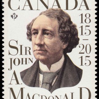 Canada Stamp #2804i - Sir John A. Macdonald (2015) P (85¢) Die Cut to Shape from Quarterly Pack / Annual Collection