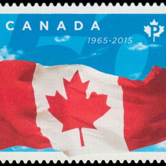 Canada Stamp #2807i - Flag of Canada (2015) P (85¢) Die Cut to Shape from Quarterly Pack / Annual Collection