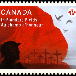 Canada Stamp #2836i - In Flanders Fields (2015) P (85¢) Die Cut to Shape from Quarterly Pack / Annual Collection