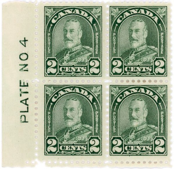 Canada Stamp PB#4-#164 - King George V (1930) 2¢ (MH)