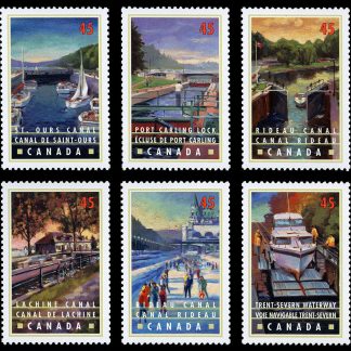 Canada Stamp #1725-34 - Canals (1998) 10 x 45¢ Series of 10