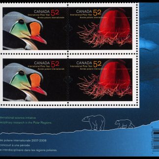 Canada Stamp PB#2205a - International Polar Year (2007) 2 x 52¢