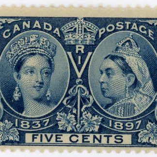 Canada Stamp #54 - Queen Victoria Jubilee (1897) 5¢ - (GRADE FVF-U)