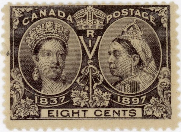 Canada Stamp #56 - Queen Victoria Jubilee (1897) 8¢ (VG-MLH)