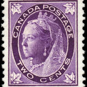 Canada Stamp #68 - Queen Victoria (1897) 2¢ (GRADE VF-MLH)