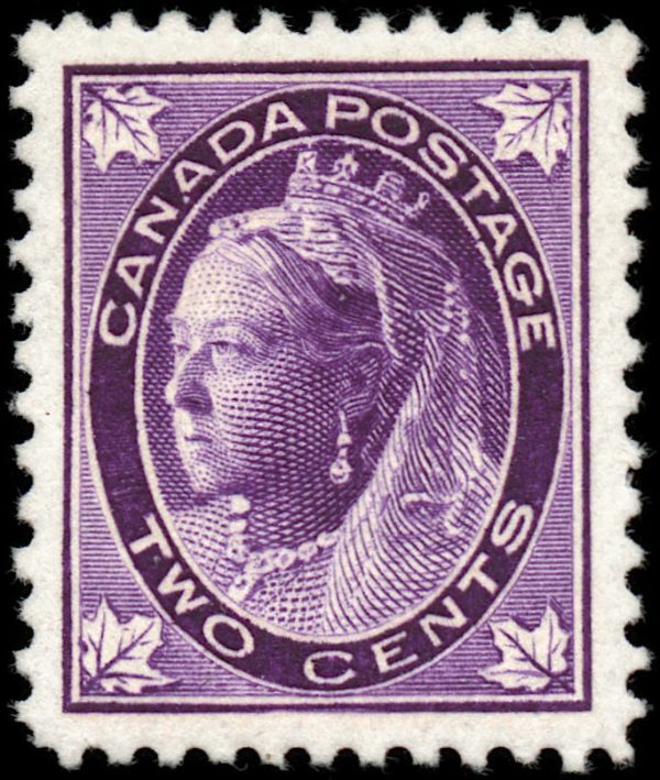 Canada Stamp #68 - Queen Victoria (1897) 2¢ (GRADE VF-MLH)