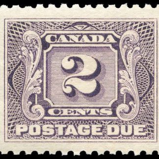 Canada Stamp - J - Postage Due #J2 - First Postage Due Issue (1906) 2¢ (GRADE VF-MH)