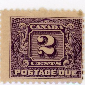 Canada Stamp - J - Postage Due #J2 - First Postage Due Issue (1906) 2¢ (GRADE F-MH)