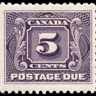 Canada Stamp - J - Postage Due #J4 - First Postage Due Issue (1906) 5¢ (GRADE VF-MNH)