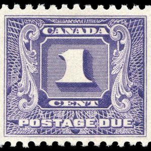 Canada Stamp - J - Postage Due #J6 - Second Postage Due Issue (1930) 1¢ (GRADE VF-MH)