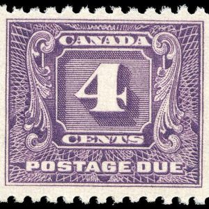 Canada Stamp - J - Postage Due #J8 - Second Postage Due Issue (1930) 4¢ (GRADE J8-VF-MH)