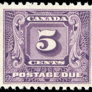Canada Stamp - J - Postage Due #J9 - Second Postage Due Issue (1930) 5¢ (GRADE VF-MNH)
