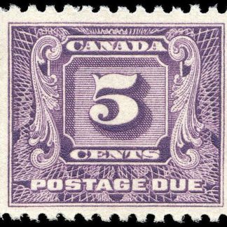 Canada Stamp - J - Postage Due #J9 - Second Postage Due Issue (1930) 5¢ (GRADE VF-MNH)