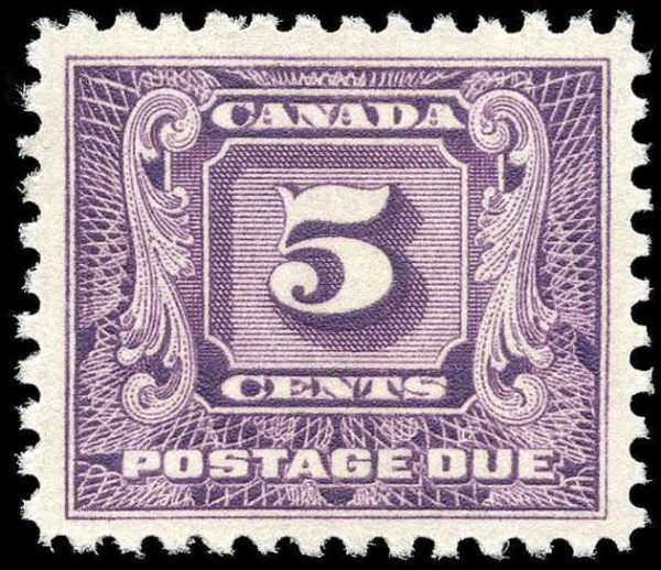 Canada Stamp - J - Postage Due #J9 - Second Postage Due Issue (1930) 5¢ (GRADE VF-MNH)