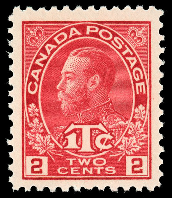 Canada Stamp - MR - War Tax #MR3 - War Tax (1916) 2¢ + 1¢ Die 1 (GRADE VF-MH)