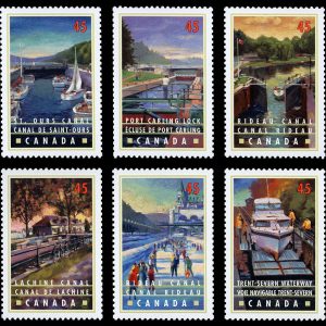 Canada Stamp #1725-34 - Canals (1998) 10 x 45¢ Series of 10